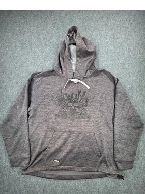 Snap On Tools For Serious Professionals Willie G Skull Choko Mens XL Hoodie Gray